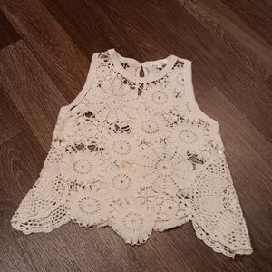 Rebellion Crochet Lace Camisole - Cream